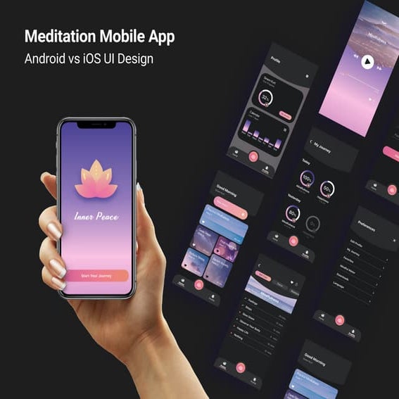 Meditation Mobile App UI Design | PDF