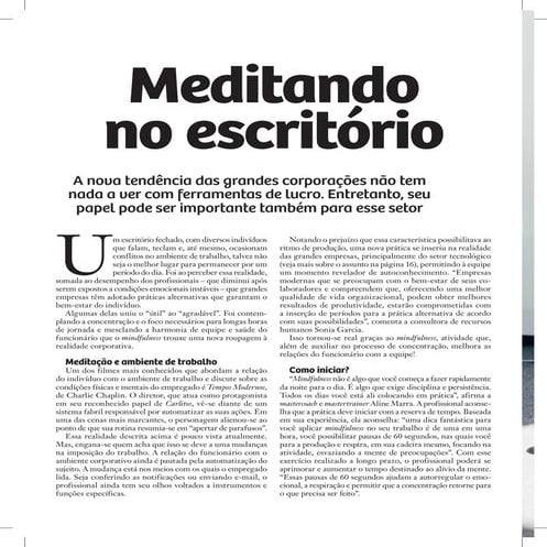 Meditação no Trabalho