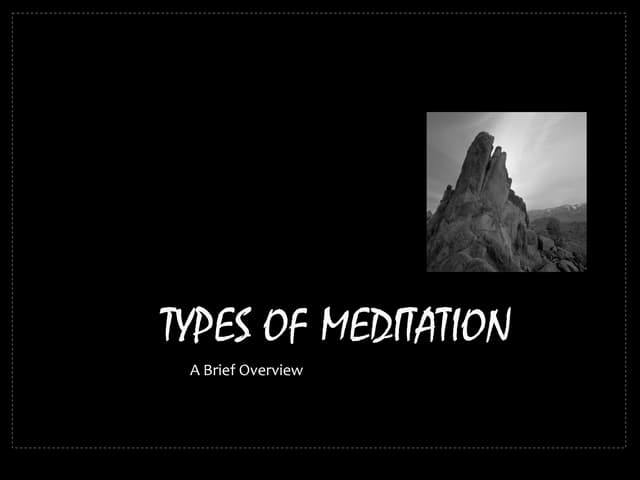 Types Of Meditation