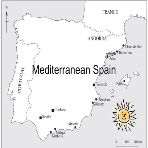 Mediterranean Spain Introduction Location Climate And Origin Of Visitors