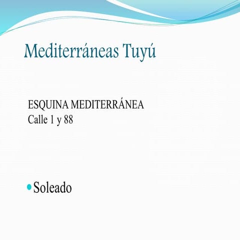 Mediterráneastuyu Soleado