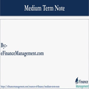 Medium Term Notes