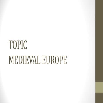 Medival Europe - Town Planning