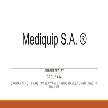 Mediquip S.A. 