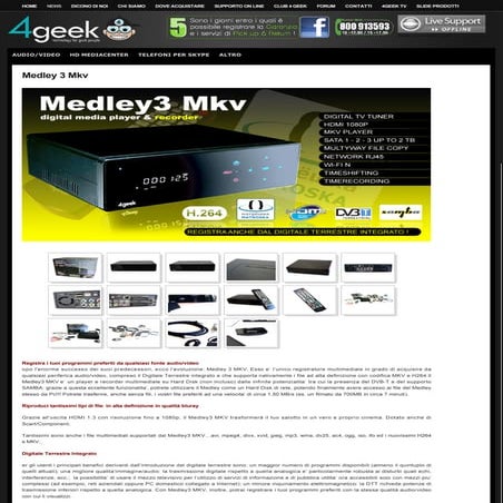 Hard Disk Media Recorder MEDLEY3 MKV DMPR-850N HDD 4Geek