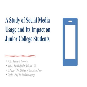 A Study of Social Media Usage and Its Impact on Junior College Students ...