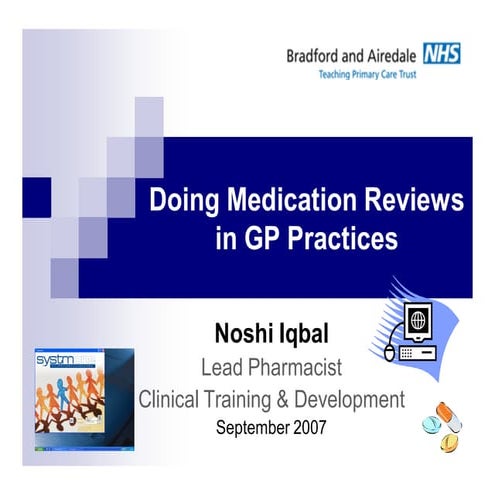 Med reviews in gp practices2007