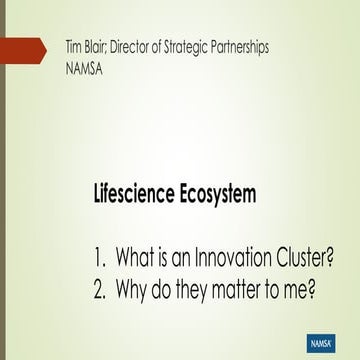 Med Tech Innovation Clusters