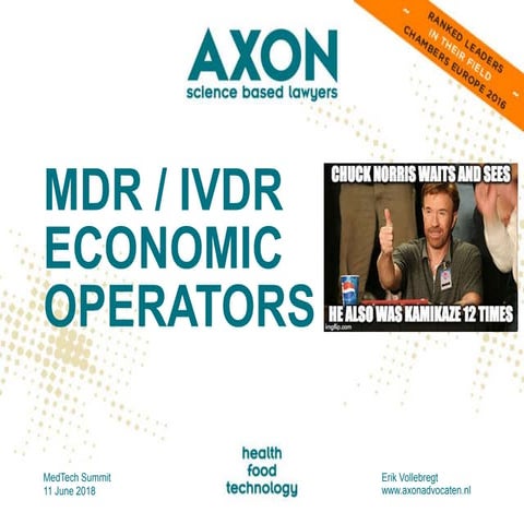 Economic operators under the MDR and IVDR