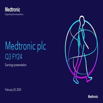 Medtronic Quaterly result FY24 financial statement