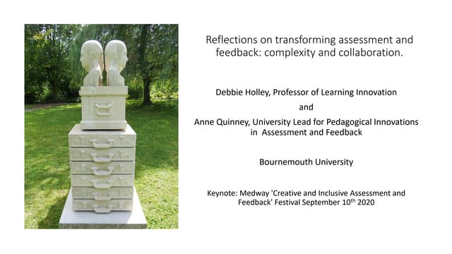 Reflections on transforming assessment and feedback: complexity and collabora...