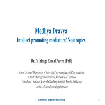 Medhya Rasayana Chathuskaya | PPTX