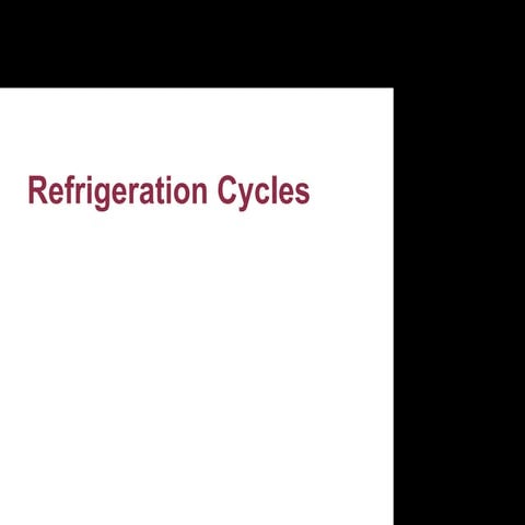 MEE451_Refrigeration. Materiel that is important