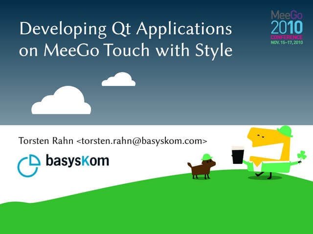 Developing Qt Applications on MeeGo Touch with Style