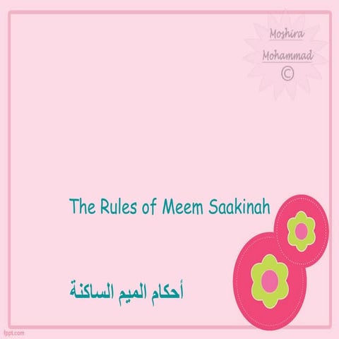 Meem saakinah rules  