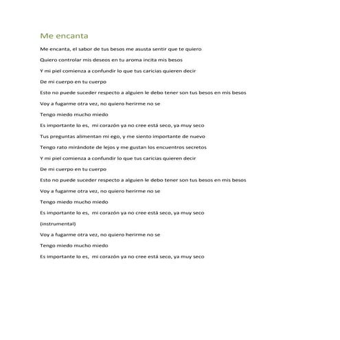 Me encanta 