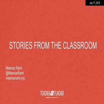 Meenoo Rami July17 social media session for teachers