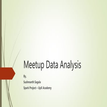 Spark Streaming - Meetup Data Analysis