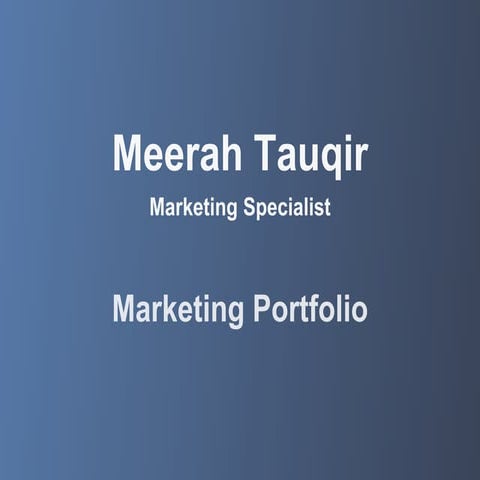 Meerah Tauqir Portfolio