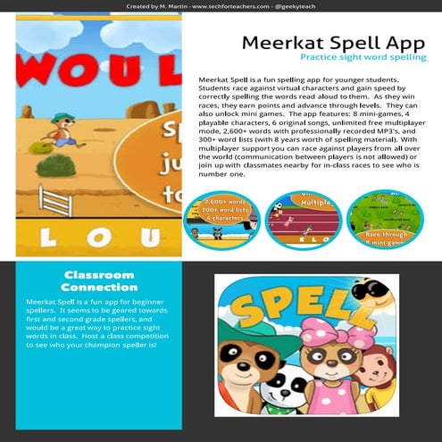 Meerkat Spell App Review