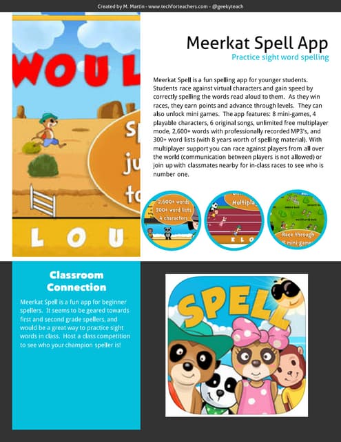 Meerkat Spell App Review