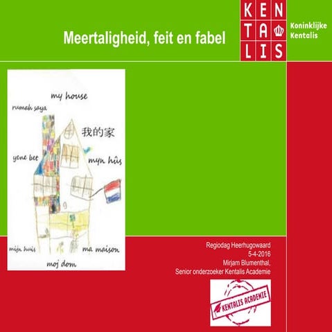 Feiten en fabels over meertaligheid en TOS