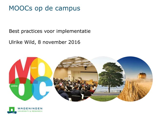 Moocs op de campus