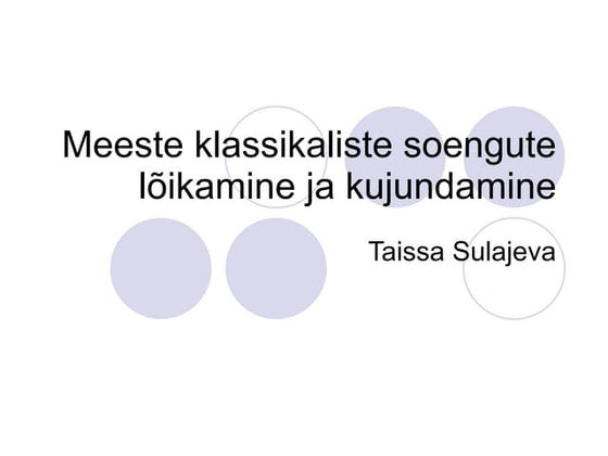 Meeste Klassikaliste Soengute LõIkamine Ja Kujundamine