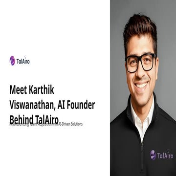 Meet Karthik Viswanathan: The AI Leader Revolutionizing Talent ...