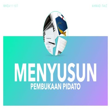 Menyusun Pembukaan Pidato