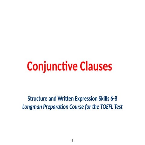 MEETING (13) - Conjunctive clauses in grammar.pptx