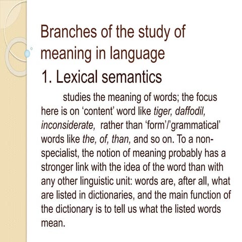 SEMANTICS