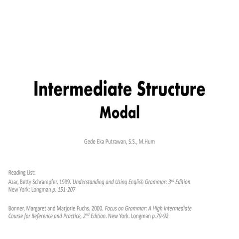 Structure - Meeting 2 modal