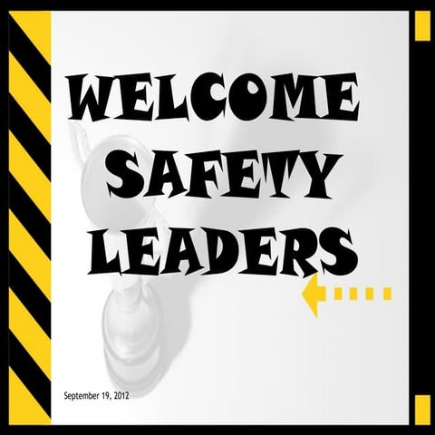 Safety Leader Meeting 9/19 | PPT