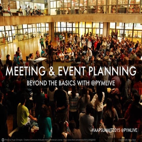 Meeting & Event Planning: Beyond the Basics (Part 1)