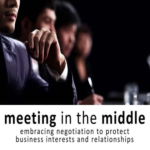Meeting in the Middle: Embracing Negotiation to Protect Business Interests an...