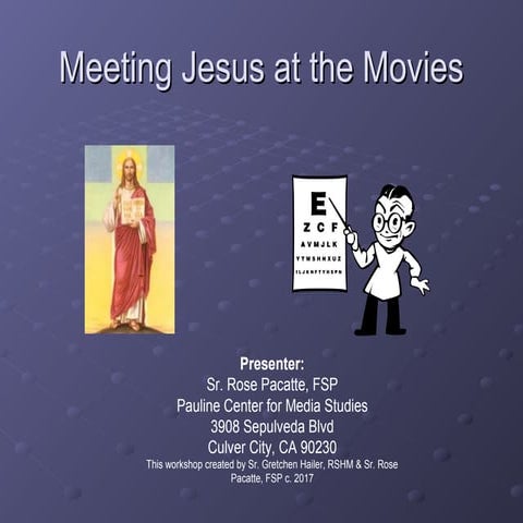 Meeting Jesus at the Movies 2018
