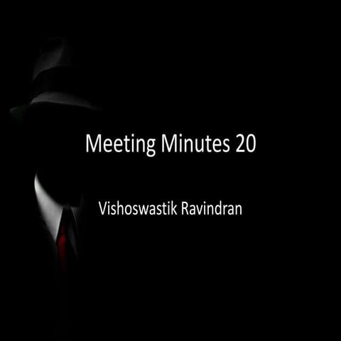 Meeting minutes 20