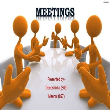 Meetings of company