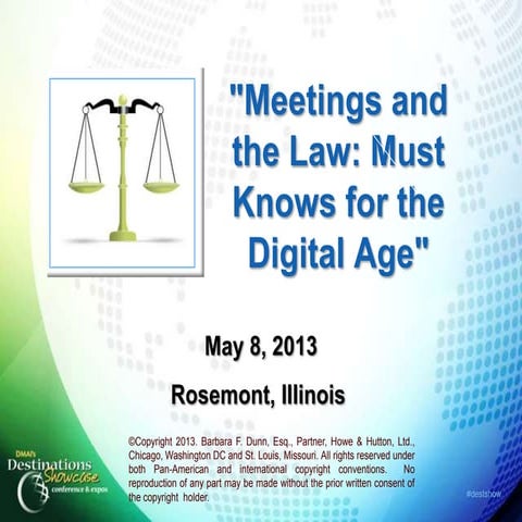 Meetings and the law   chicago digital age 050813