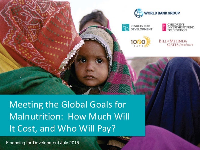 Meeting the global goals for malnutrition