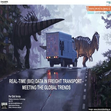 Real-time (Big) Data in Freight Transport - Meeting the global trends