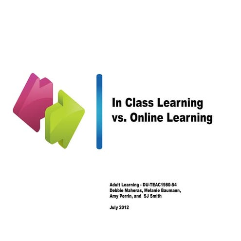 The Pros and Cons of Online Learning vs Traditional Classroom Learning ...