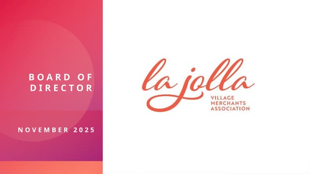 Meet the 2025 La Jolla Village Merchants Association Board 2025