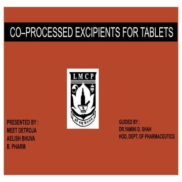 CO–PROCESSED EXCIPIENTS FOR TABLETS.pdf