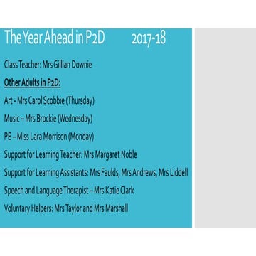 Meet the teacher 2017 