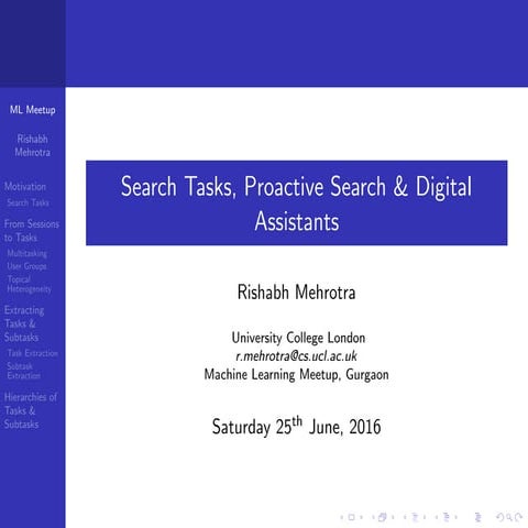 Search Tasks, Proactive Search & Digital Assistants