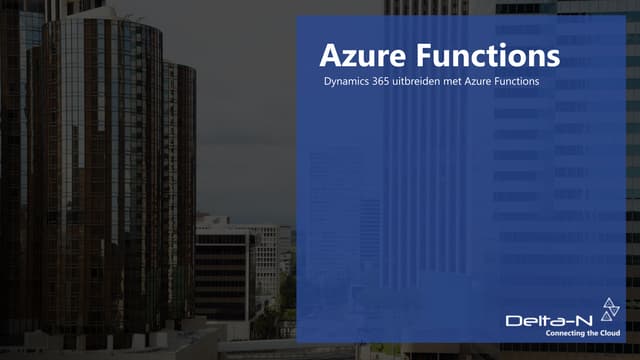 Azure Functions and Dynamics 365