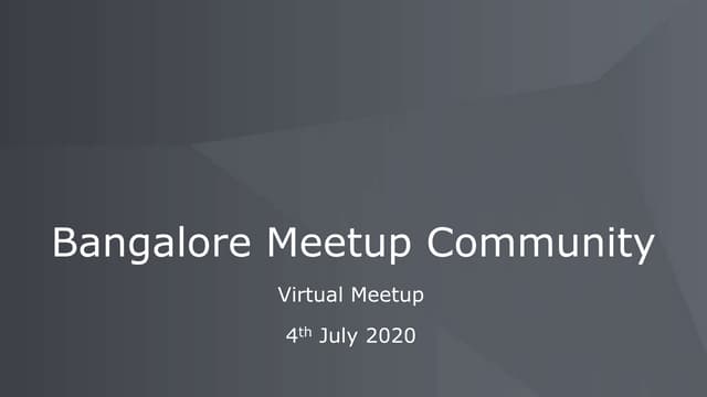 Bangalore mulesoft meetup#10