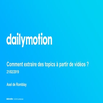 Meetup "Big Data & Machine Learning" (French version)